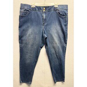 Lane Bryant Regular Skinny Tighter Tummy Tech Stretch Blue Jeans Size 24